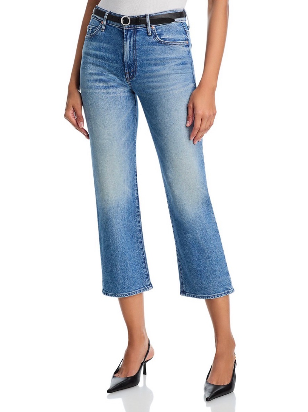 NWT 🔖 Lil Mother Kick It High Rise Cropped Flare Jeans in Birds Gone size 30 P